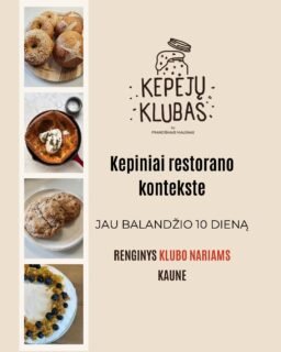 Restorane kepinys nėra tik receptas.
Tai sprendimų visuma: kada, kaip, kiek ir kodėl.Būtent šitą sluoksnį dažniausiai sunkiausia perkelti į namus.Balandžio susitikime Numan virtuvės šefė Justina (@justebeatrice) pasakos atvirai:
– kaip gimsta kepiniai restorano virtuvėje
– kuo jie skiriasi nuo desertų
– kaip galima poruoti kepinį su desertu ir išgauti įdomius derinius.Renginio metu vieną desertą komponuosime (jame bus ir kepinys).Jei esate Kepėjų klubo dalis – laukiame jūsų Kaune.
Jei dar ne – durys atviros.