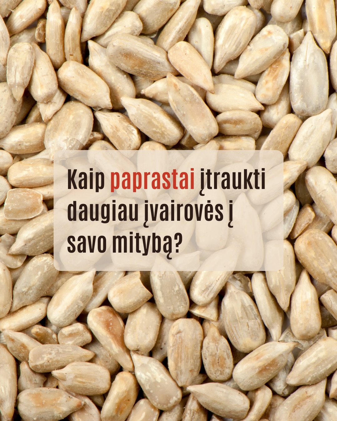 Vienas, moksliškai pagrįstas, įprotis. Gal praverstų ir jums?
Tyrimas su 10 000 atskleidė kai ką netikėto – svarbiausia ne tai, kokios dietos laikaisi. Svarbiausia – kiek įvairovės yra tavo lėkštėje.
30 skirtingų augalų per savaitę = įvairesnis žarnyno mikrobioma = geresnis imunitetas, virškinimas ir sveikata.
O geriausia? Pradėti daug lengviau nei atrodo.
Perbraukite ir sužinokite, kaip nesudėtingai įnešti daugiau įvairovės į kasdienę mitybą 👉